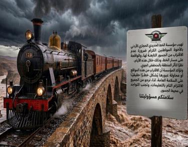 تهيب مؤسسة الخط الحديدي الحجازي المواطنين الكرام.