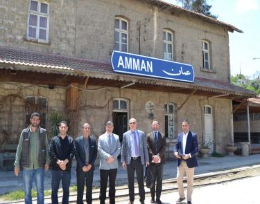 القائم بأعمال سفارة جمهورية بولندا يزور المؤسسة الخط الحديدي الحجازي الأردني.